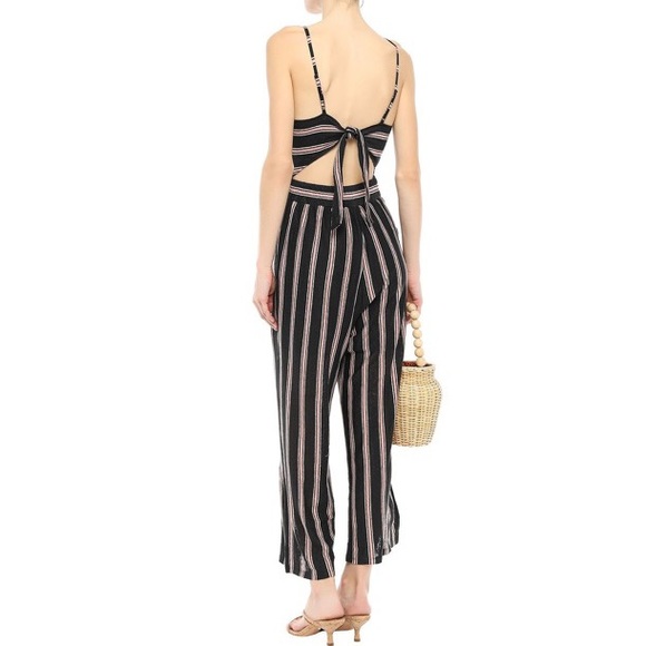 NWT Joie Briselle Tie-Back Striped Jumpsuit - Picture 2 of 6